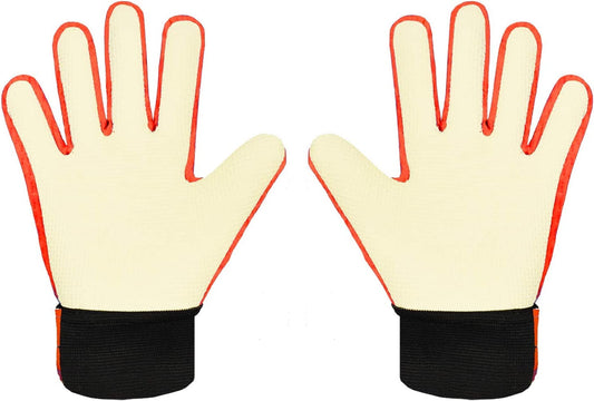 Goalkeeper gloves, with double protection, Orange, Size 5