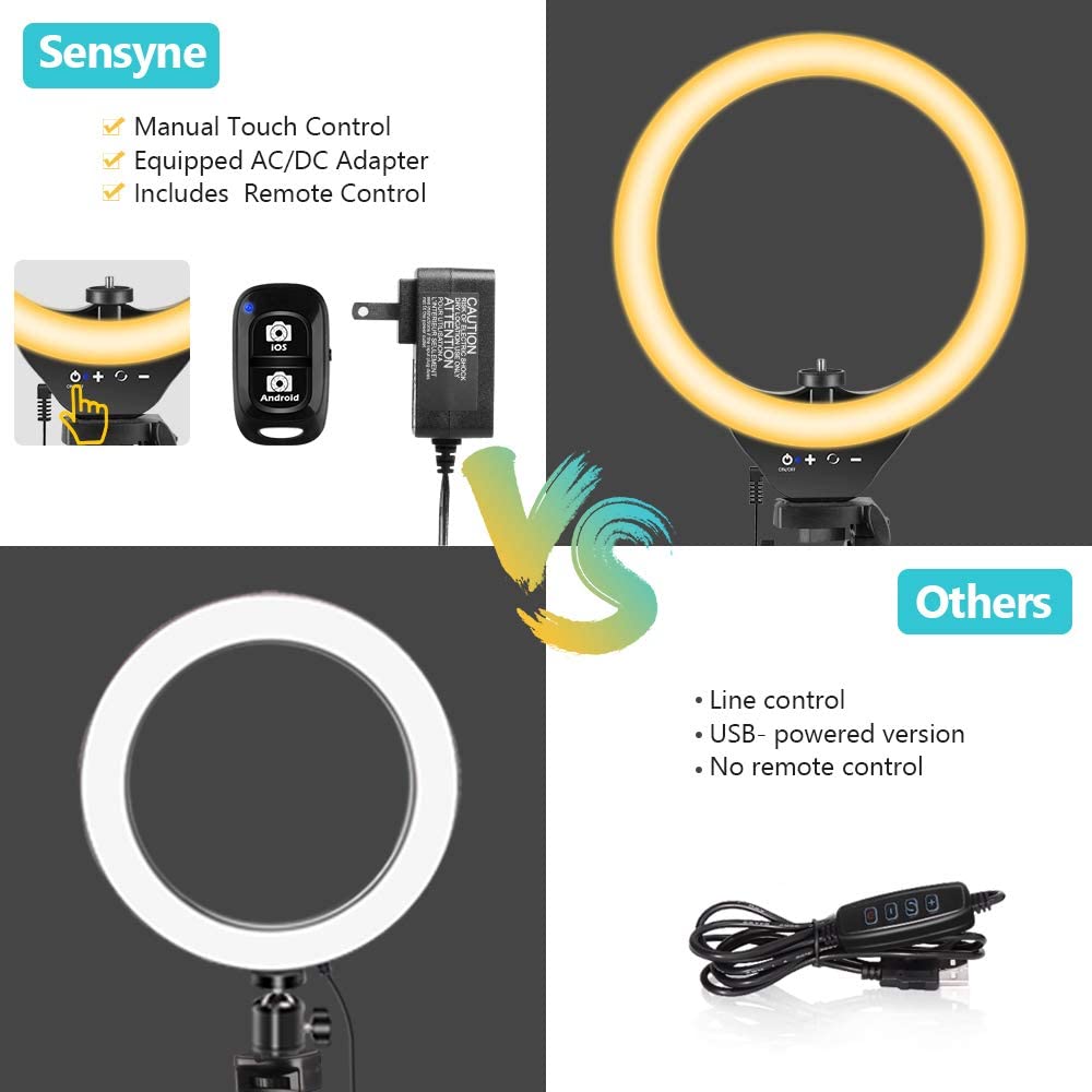 10 inch ring light with tripod, 50 inch circle lights