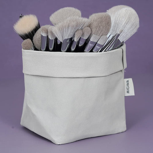 20 Piece Synthetic Hair Makeup Brush Set with Organizer Bag