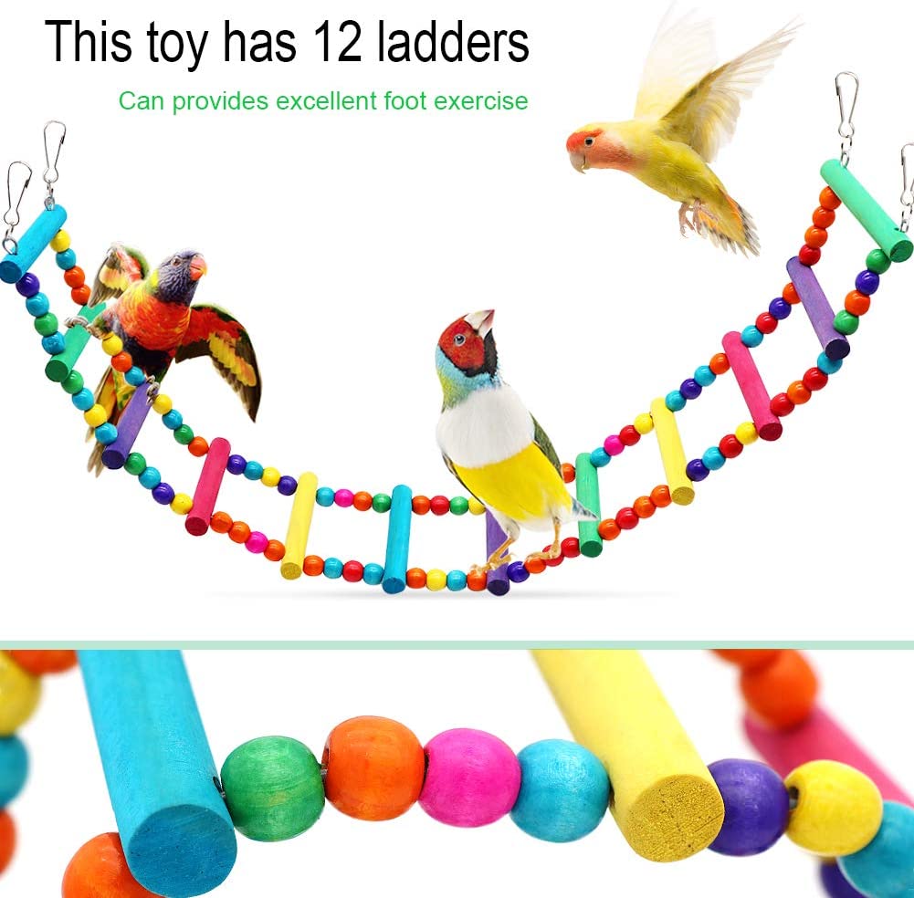 Large Bird Swing Toys - 3 Pieces