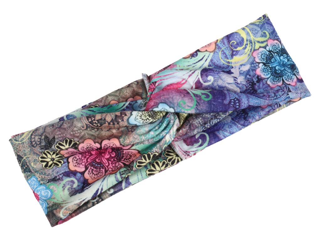 4 x Bohemian Floral Cross Headbands for Women