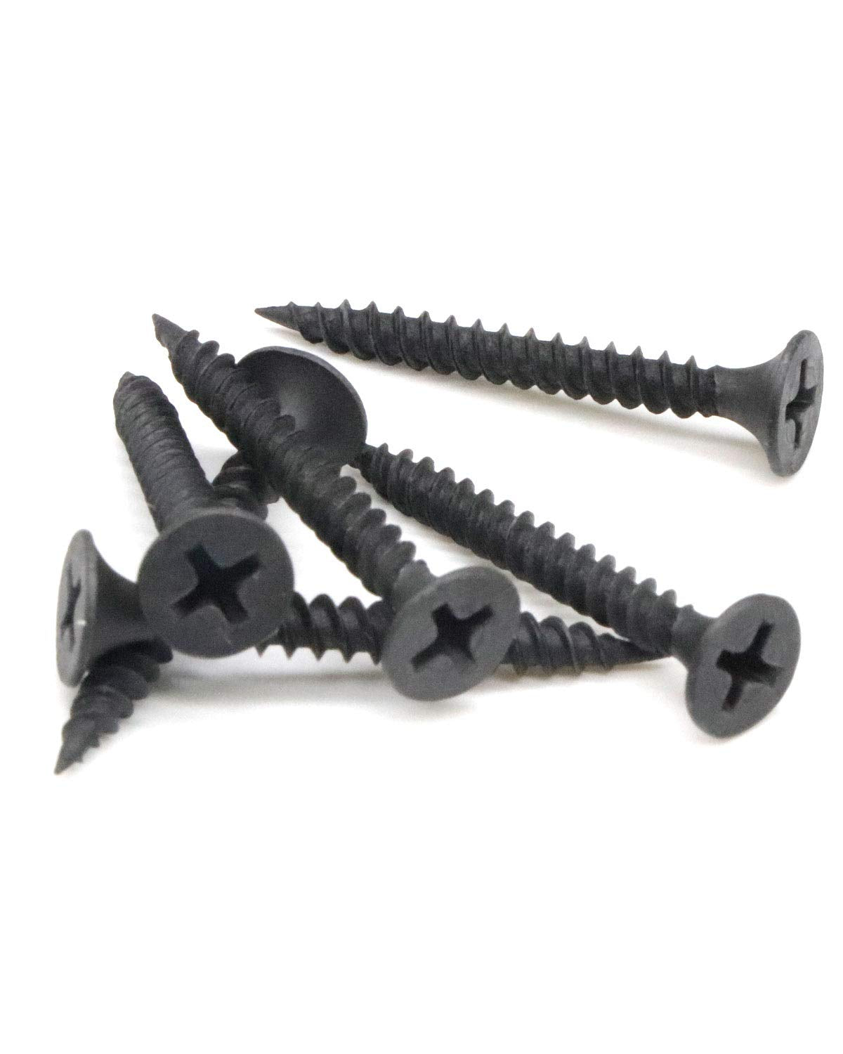 200 Pieces 6x1-1/4" Flat Head Drywall Screws Black Phosphate