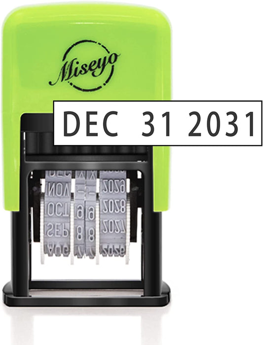 Self Inking Date Stamp - Black Ink (2 Refill Ink pad Included)