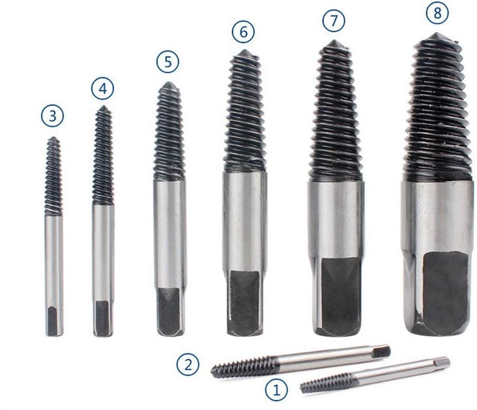 (8 Pieces) Pipe Screw Extractor Set, ‎8.46 x 5.16 x 1.93 inches