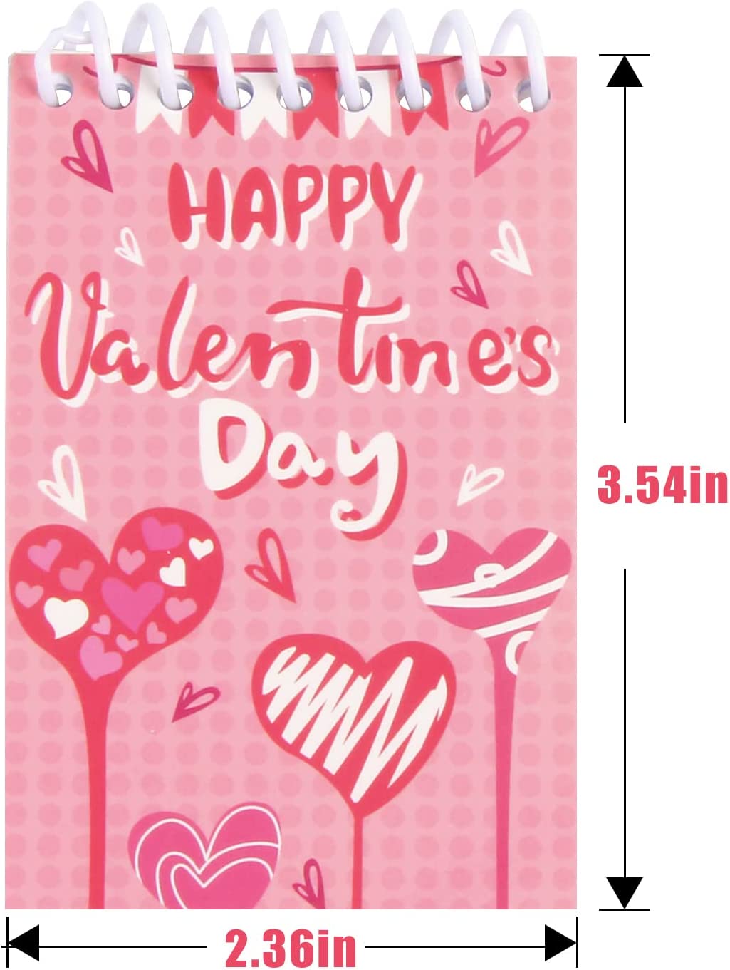 24 Pack Valentine's Day Mini Notepads