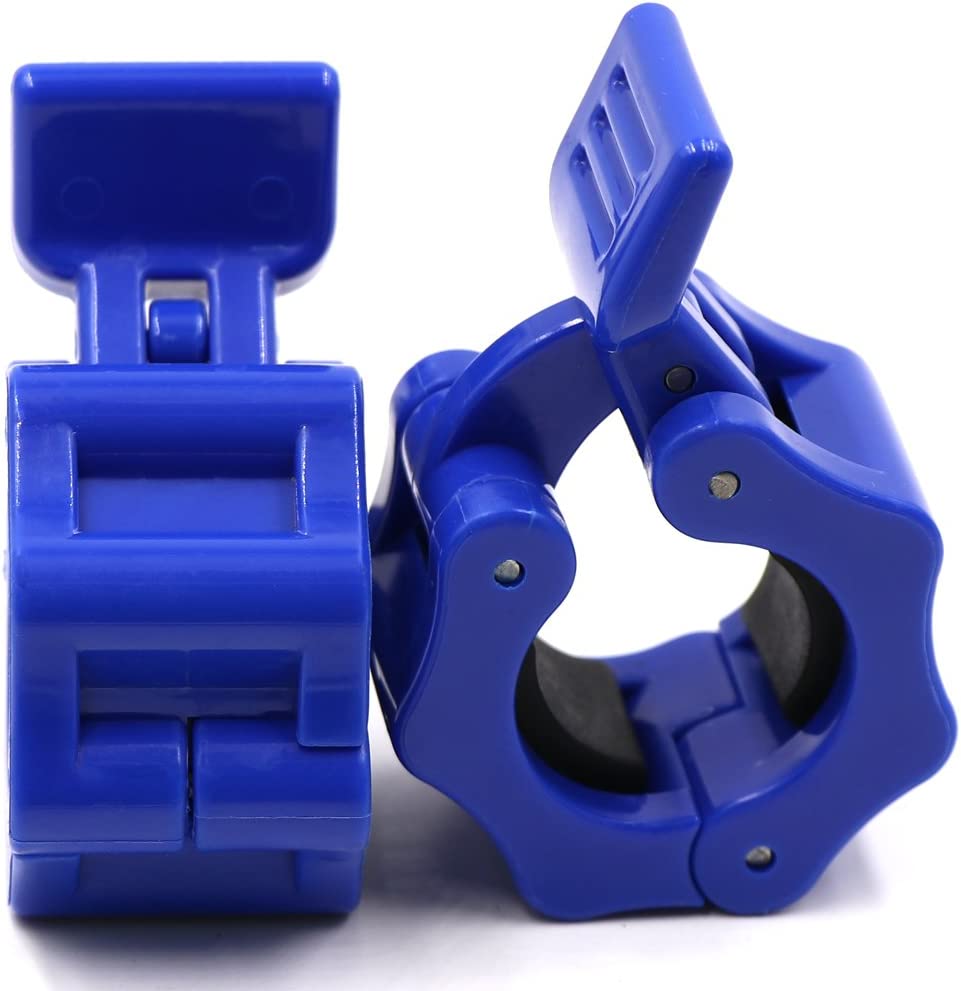 1 Inch Dumbbell Clamps (Color: Blue)