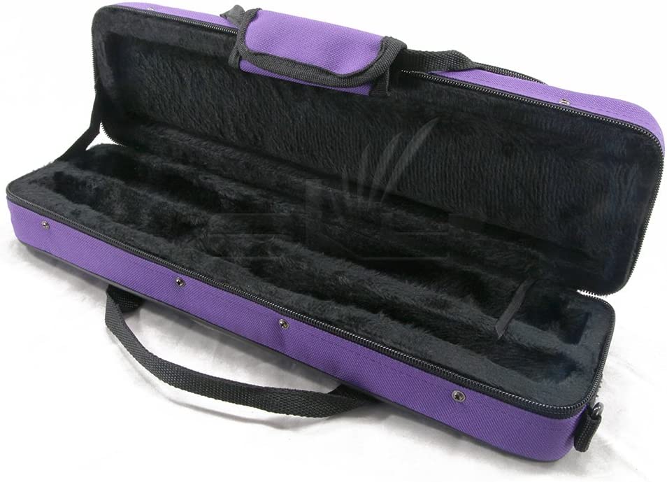 Flute lightweight case with shoulder strap, color: purple