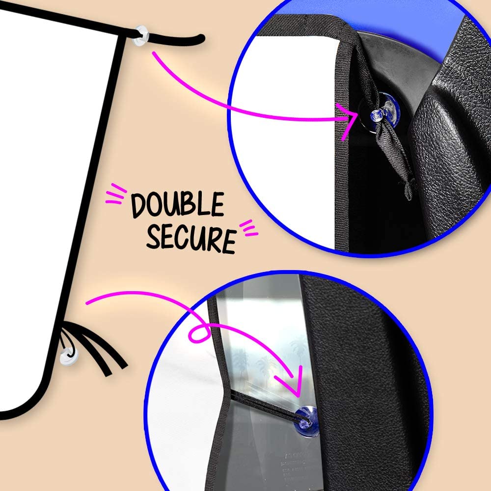 Magnetic Car Window Sunshade - Animated Animal Design