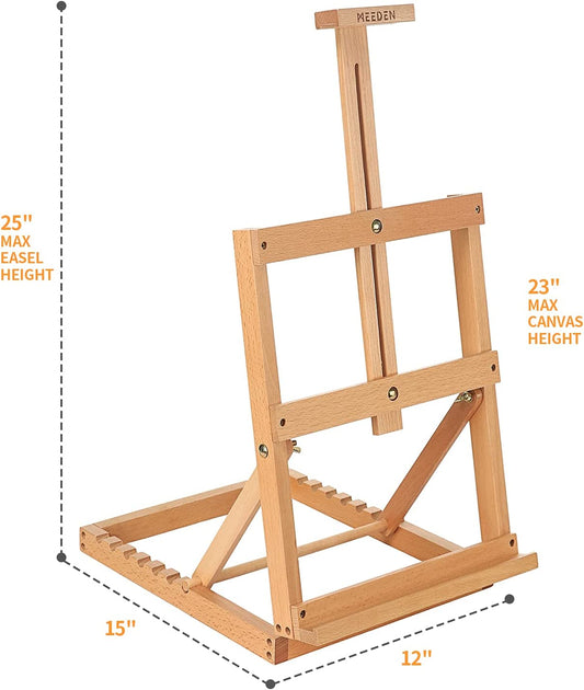 Wooden H-Frame Easel for Study