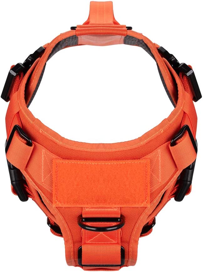 Tactical Dog Harness 6X 3/4 Body Coverage Color :Safety Orange