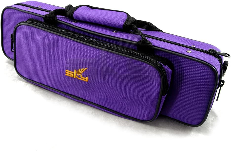 Flute lightweight case with shoulder strap, color: purple