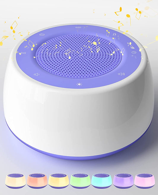 Sleep Sound Machine for Babies with Night Light, purple