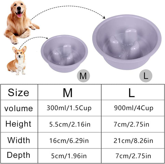 Shock-resistant bowl for puppies, Colour: slow inner bowl white