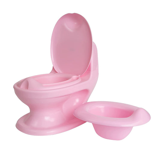 Children's potty with realistic flush button and sound, (pink)