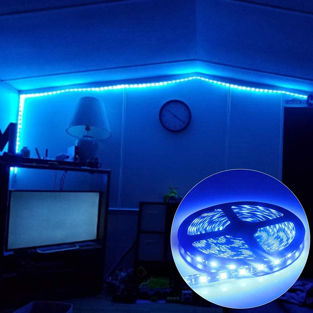 5m 16.4ft Waterproof Flexible Blue LED Strip Light