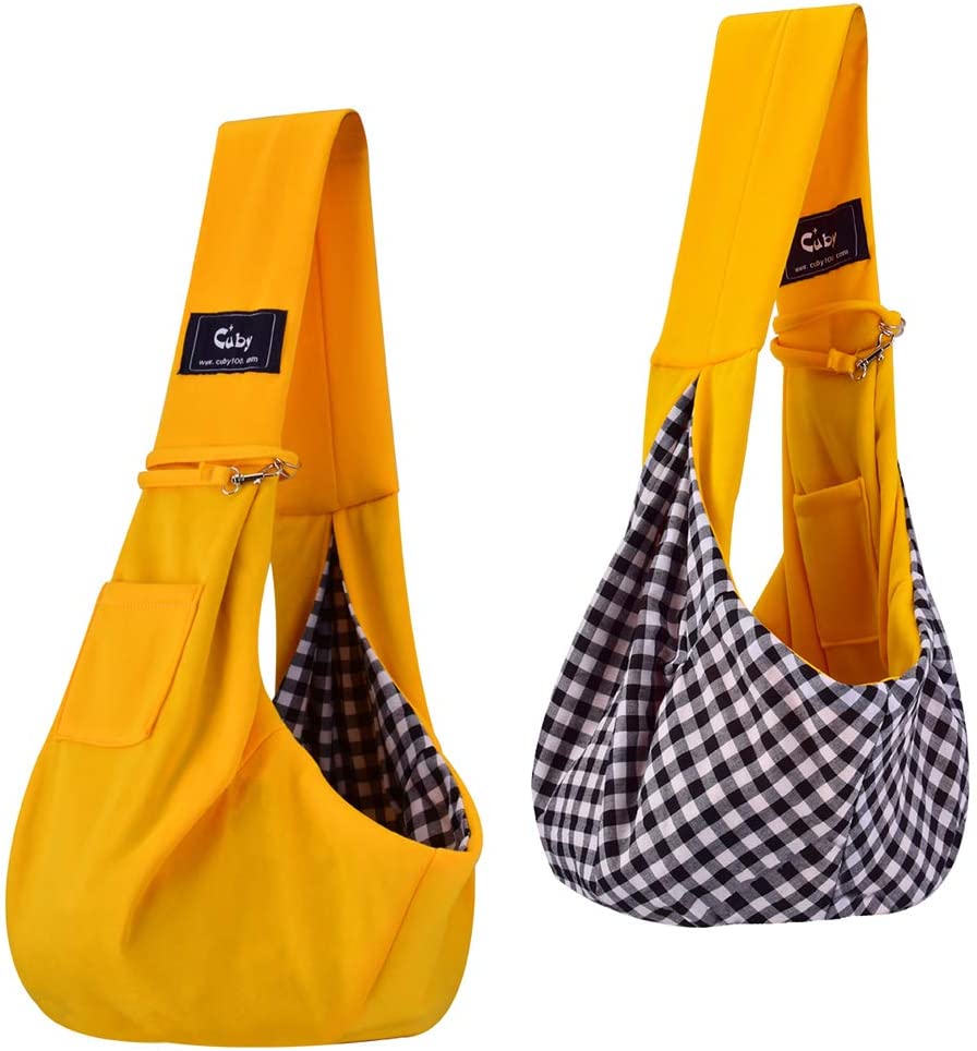 Pet Sling Carrier,47* 23* 20cm, 10lb,yellow color,