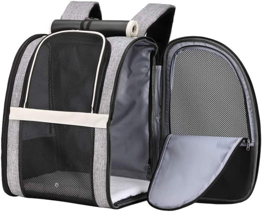 Pet Backpack,Ventilated Design,13"Lx10.63"Wx16.54"H,black