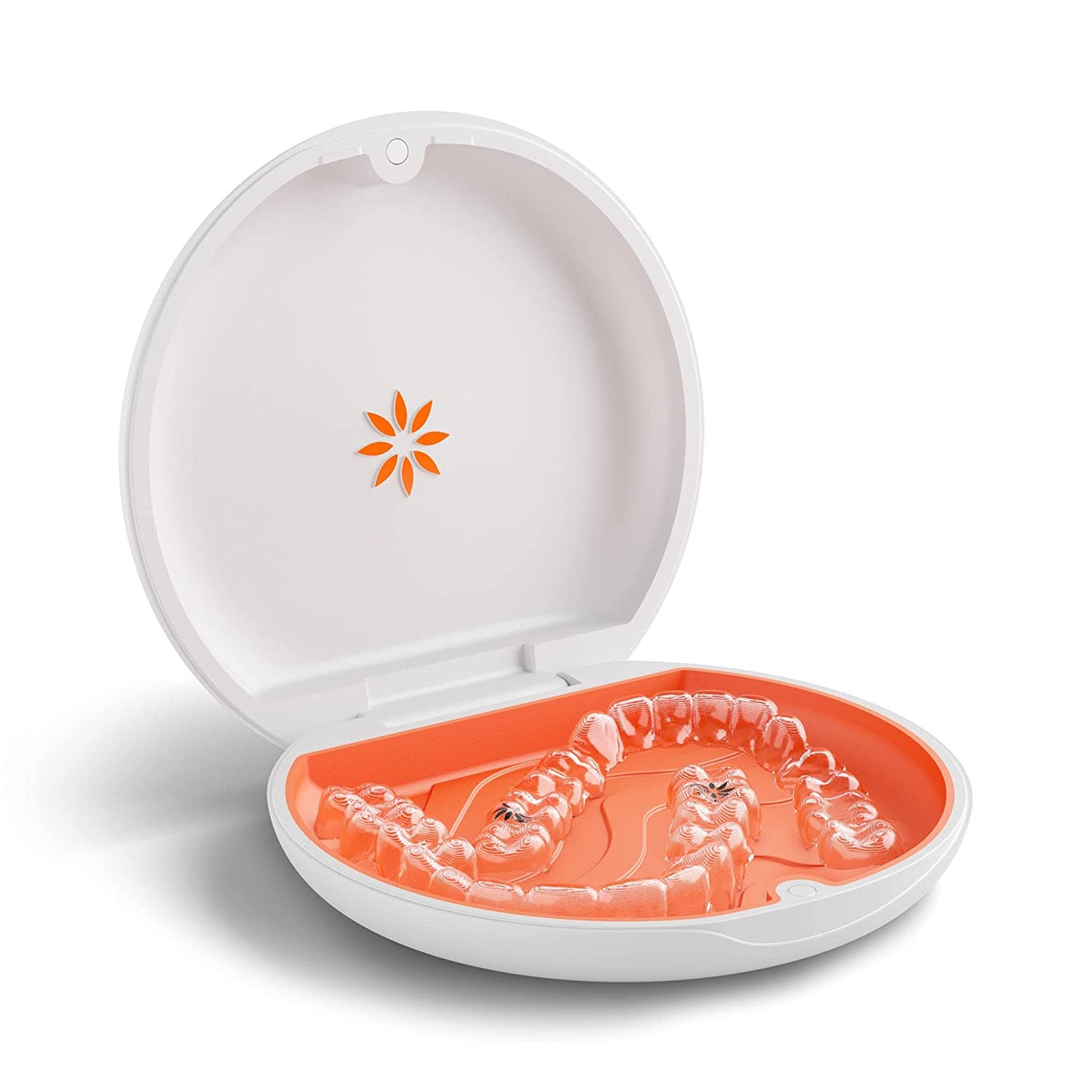 Retainer and aligner case, color: white