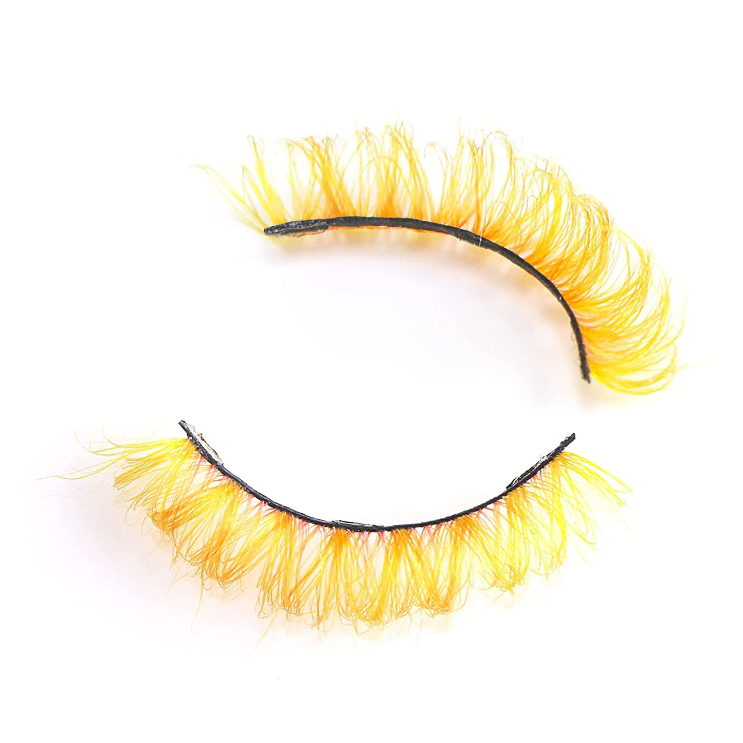 18mm Short Style False Eyelashes 1 Pair (Yellow)