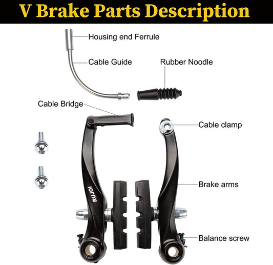 V-Brake Replacement Set for MTB, Road Bike (2-Pack)