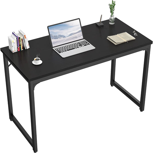 39.4" Small computer desk, color: black