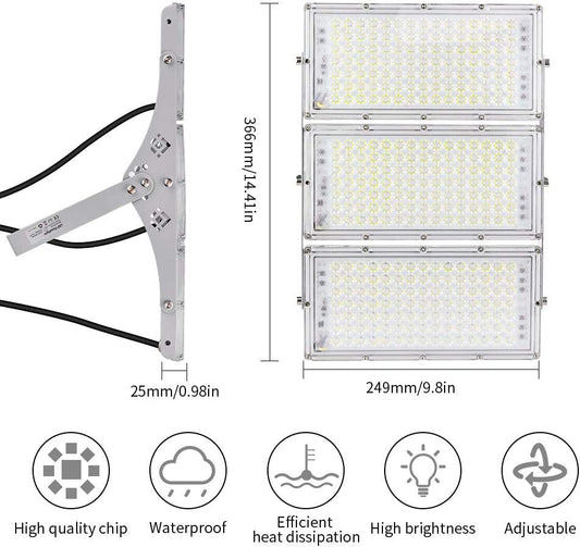 Outdoor LED security lights with a wider lighting angle,