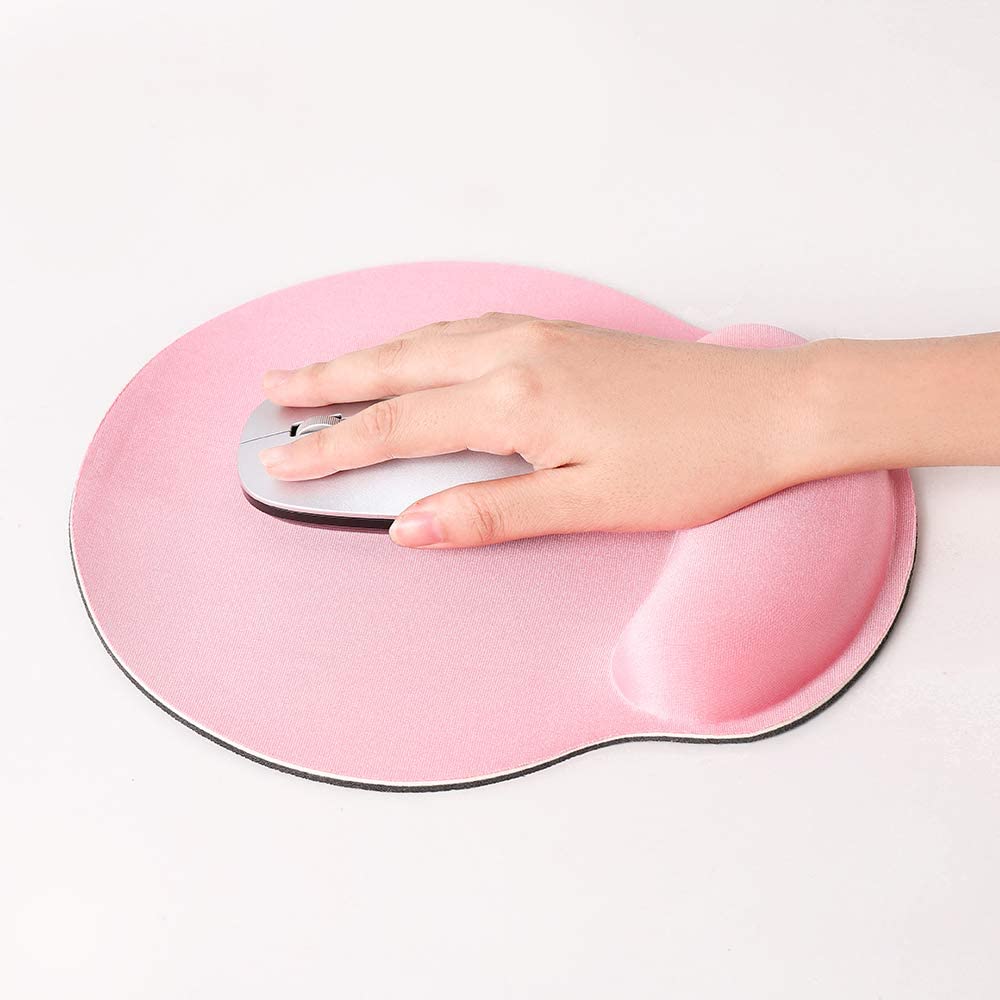 Keyboard and Wrist Rest Pink Mouse pad