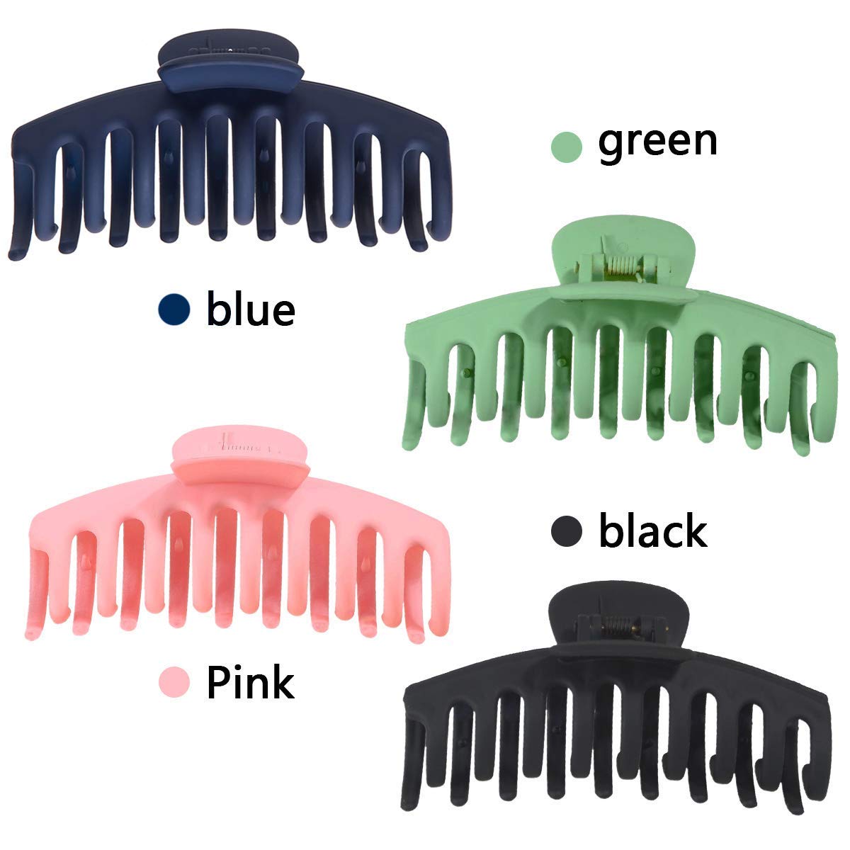 4.4 inch 4 colors hair clips