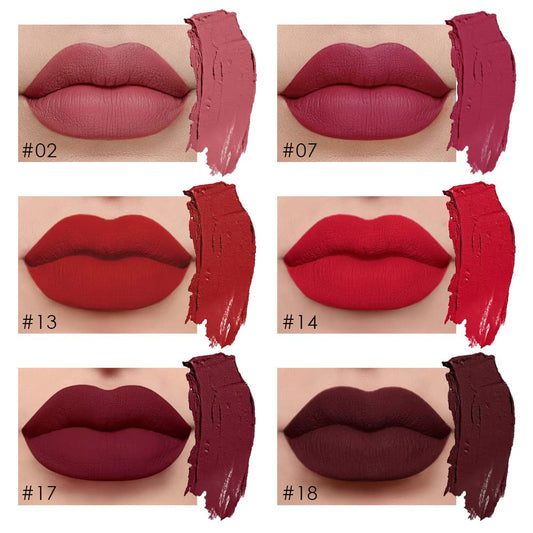 6 Pcs Long Lasting Matte Liquid Lipstick, A-Set 07