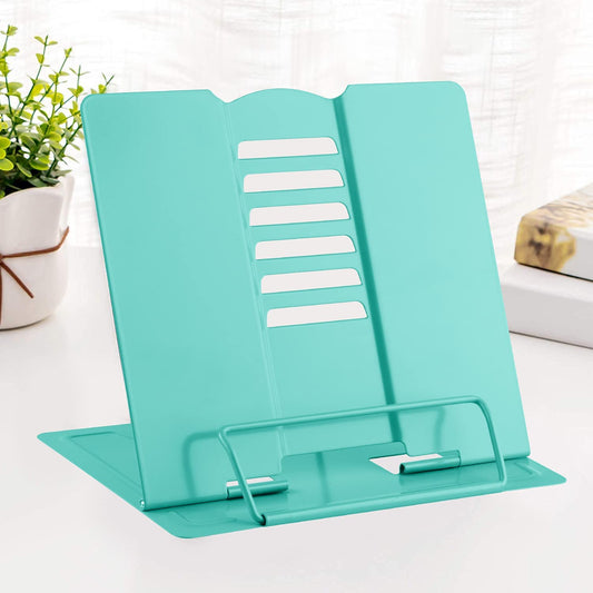 Adjustable Metal Reading Stand, (Light Green)