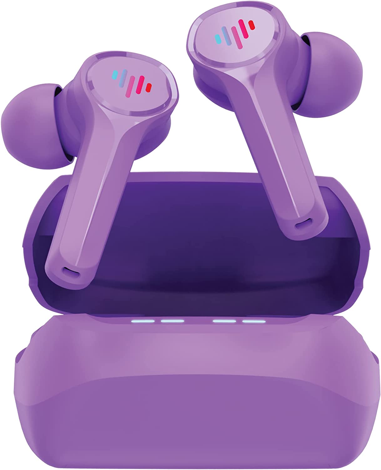 Bluetooth wireless headphones, with LED lights, (purple)