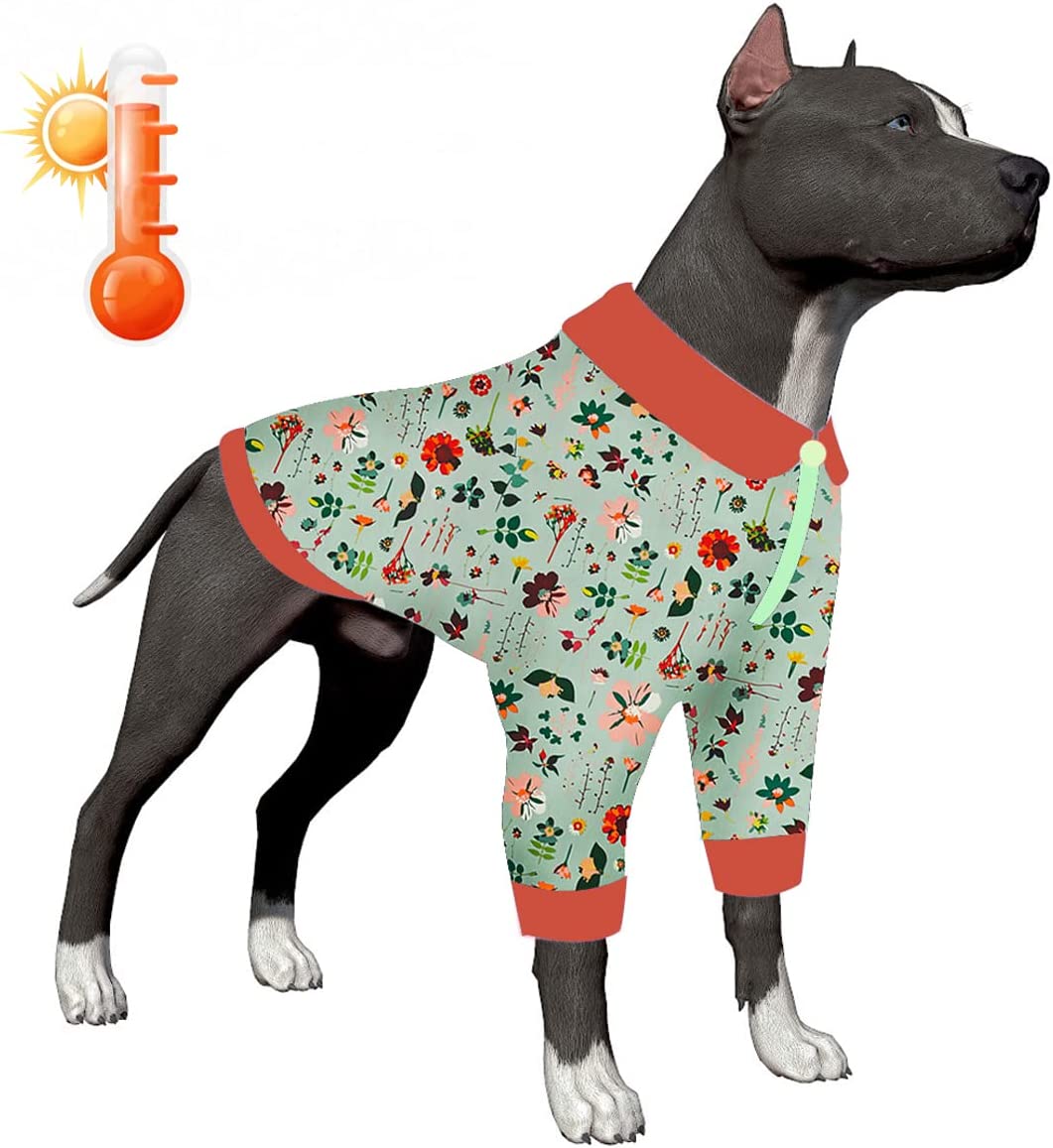 warm flannel jacket for dogs, large, color: Dark orange