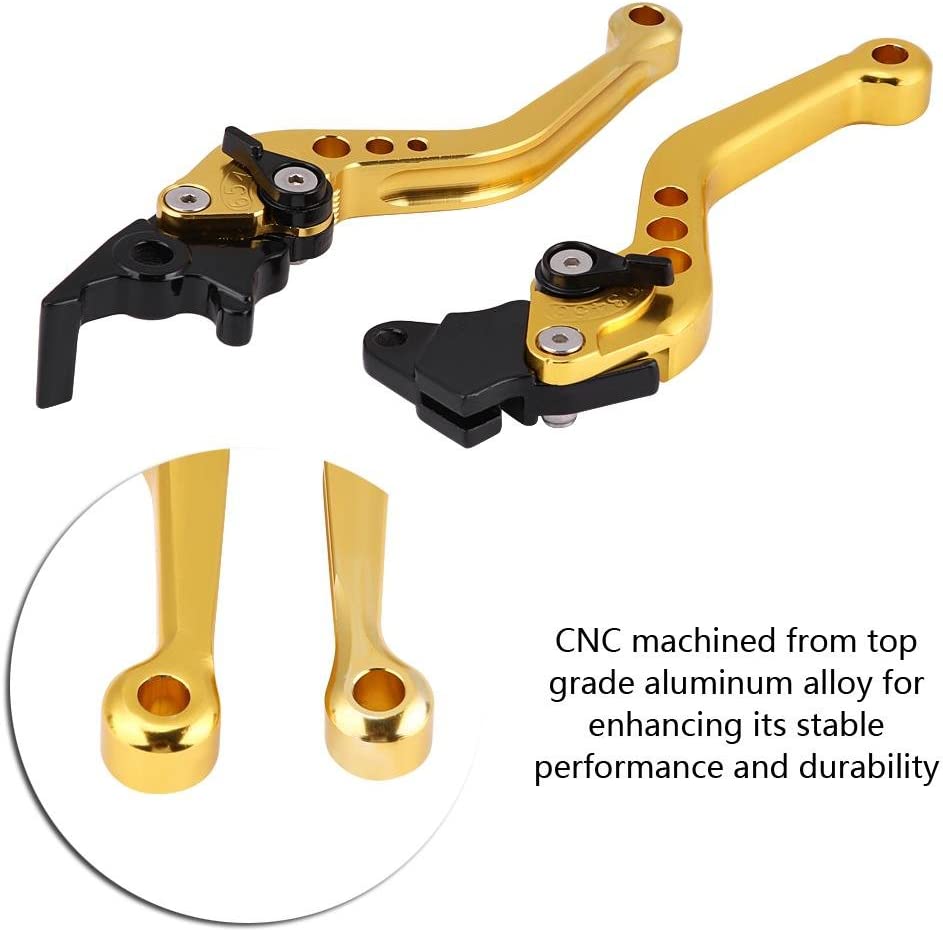 7/8" Motorcycle Clutch Lever for Most Motorcycles (Gold)