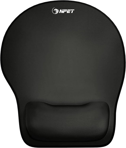 Mouse pad with wrist support, non-slip base