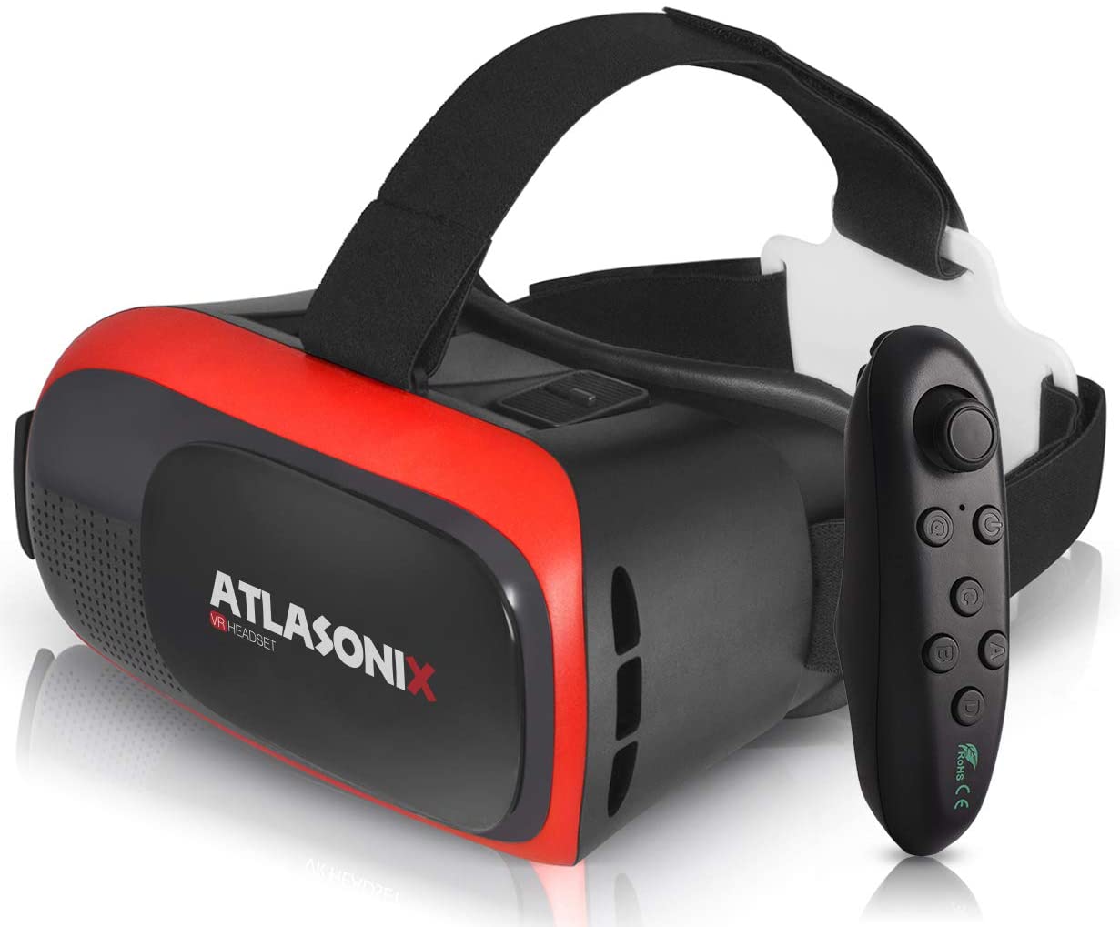 3d virtual reality glasses with controller