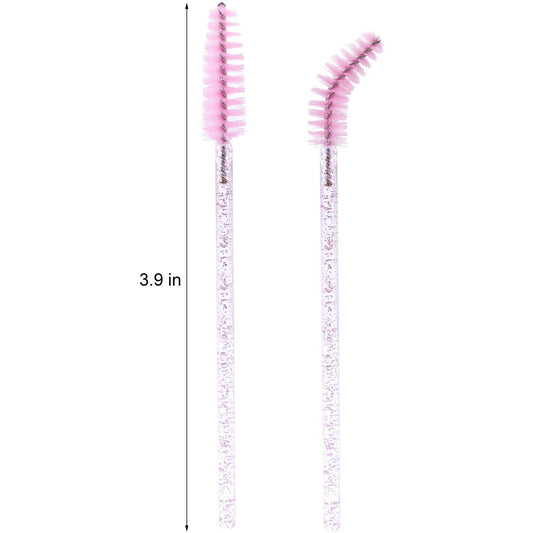 100 disposable eyelash brush, pink