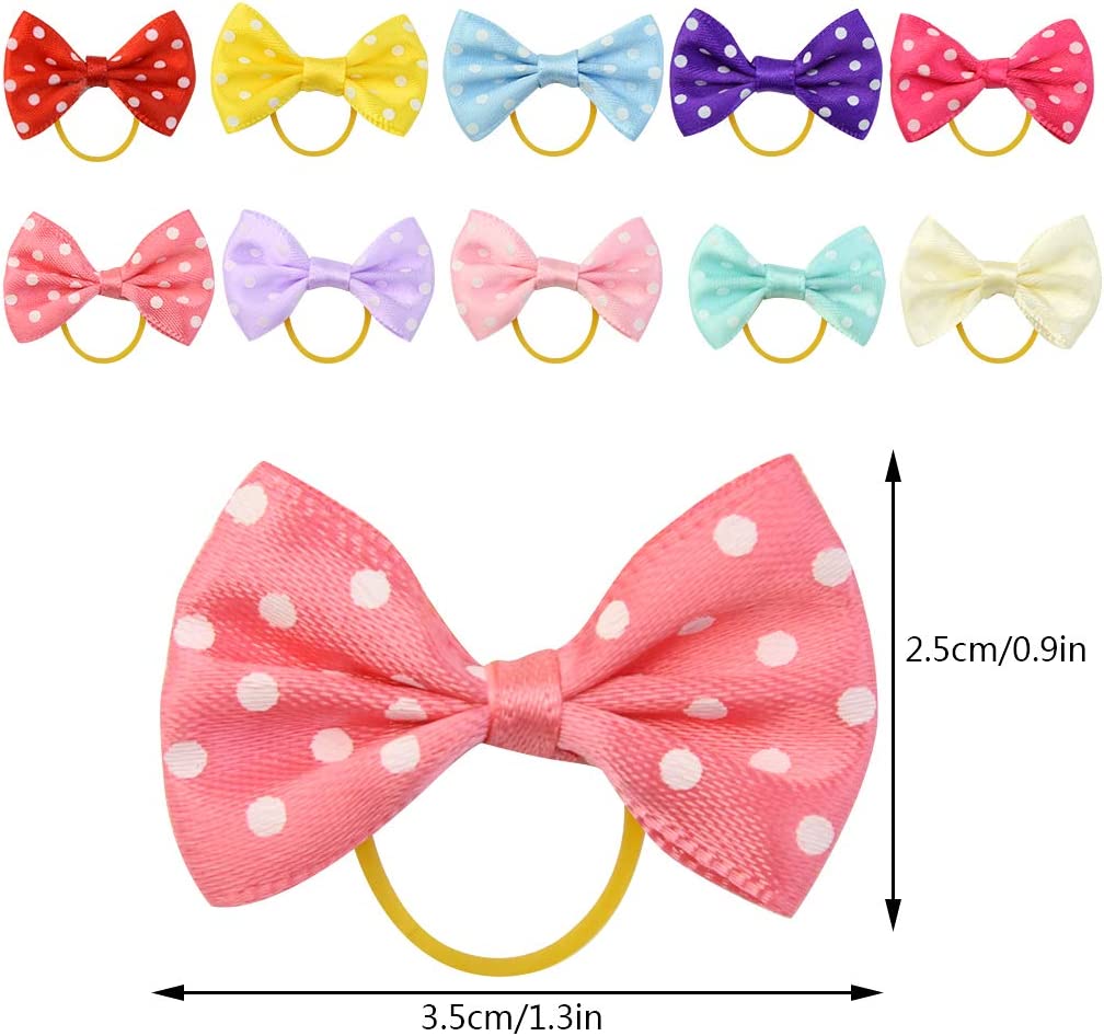 80 Pieces Pet Hair Bows, Multicolor