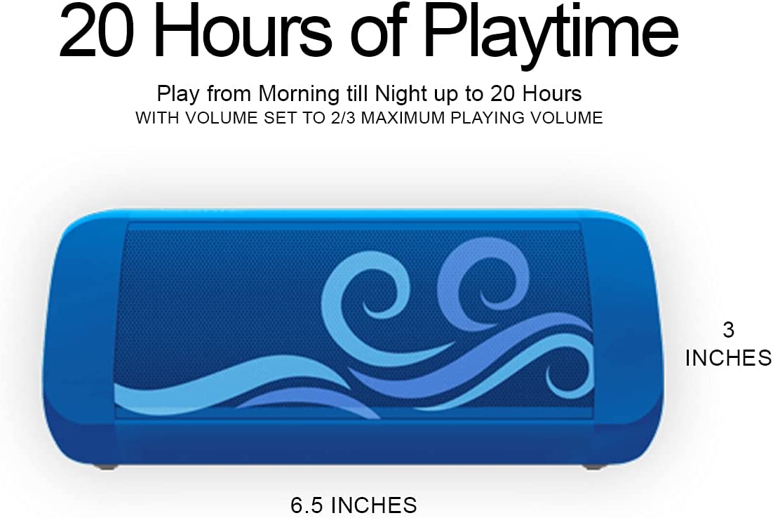 Waterproof speaker, 14 watts, color: Blue