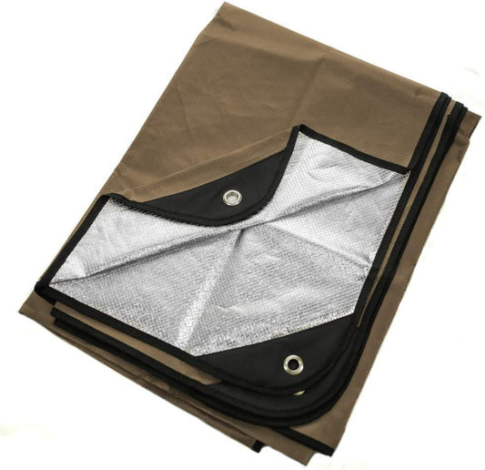 Heavy Duty Blanket, Thermal Reflective Canvas, (Coyote Brown)