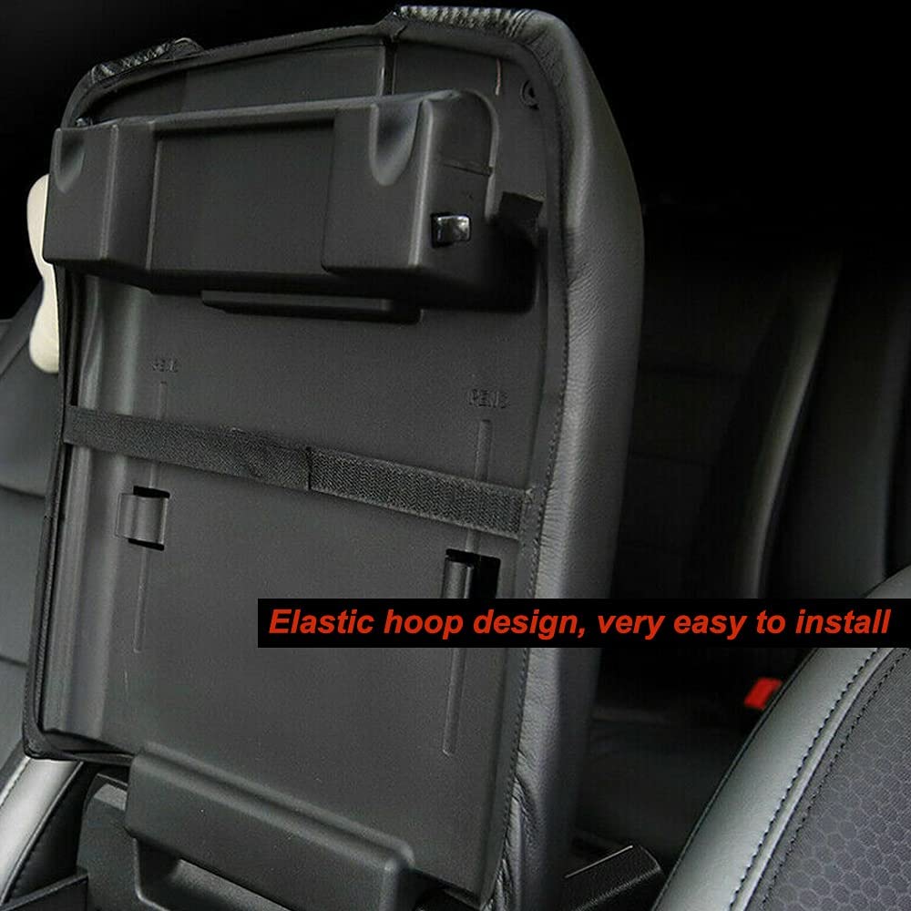 Center Console Armrest Box Cover Anti-Scratch, (Carbon Fiber)