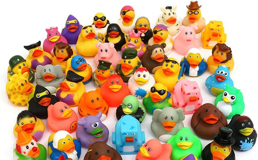 pack of 25 Assorted Bath Rubber Ducks