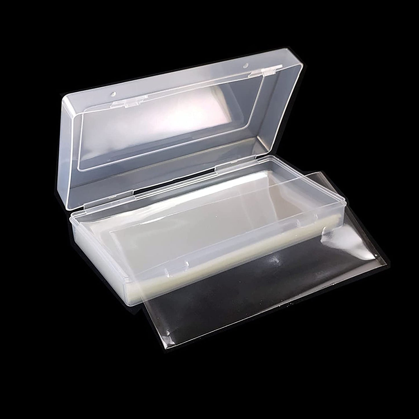 100 Pieces Clear Paper Holder with Banknote Storage Box