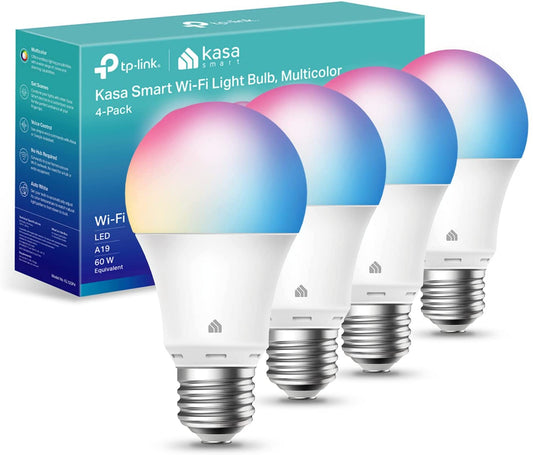 dimmable smart bulbs that change in full color, 4-Pack