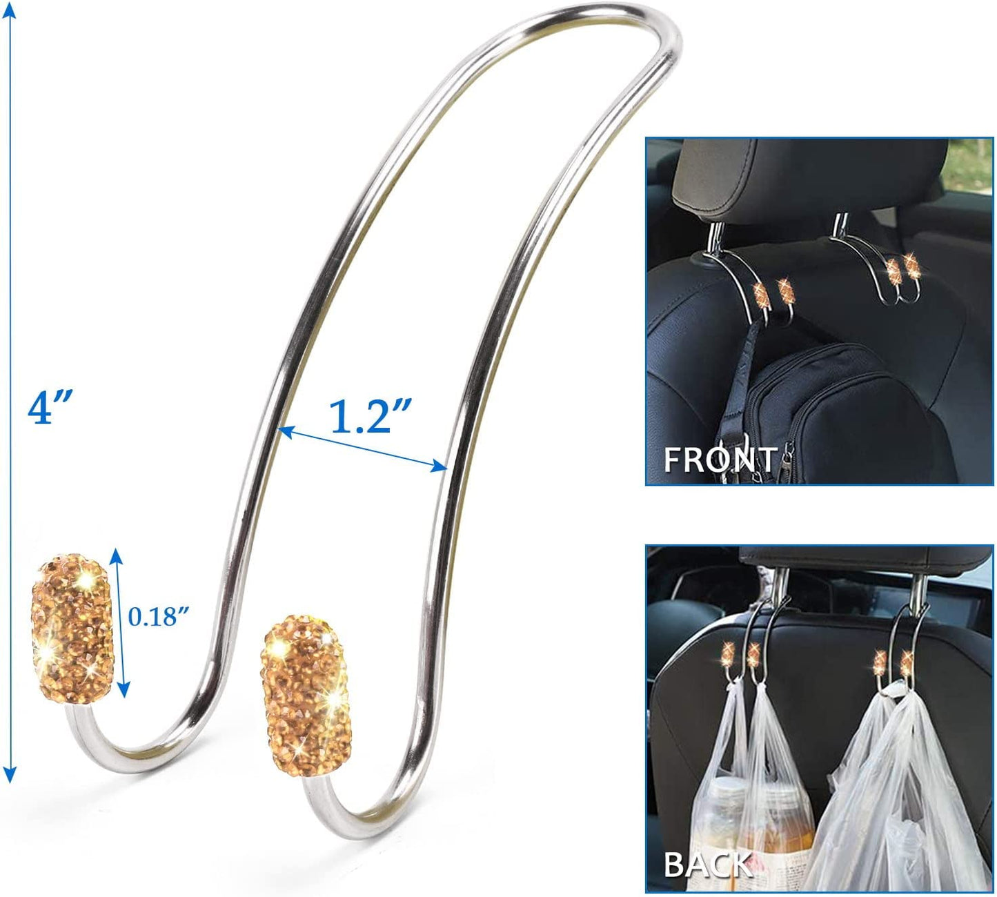 Pack of 15 car accessories, Champagne