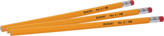 Pencils, 2 Soft Lead, Box of 144, Colour: Yellow