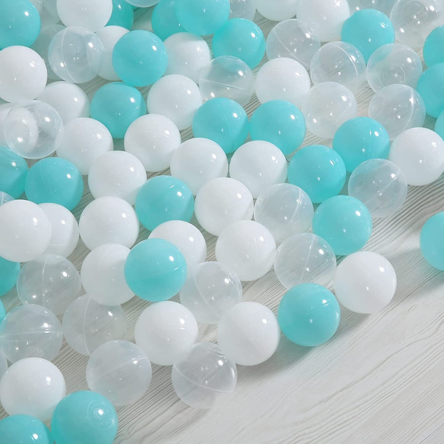 100 Pieces of Plastic Balls for Kids (Blue-100Balls)