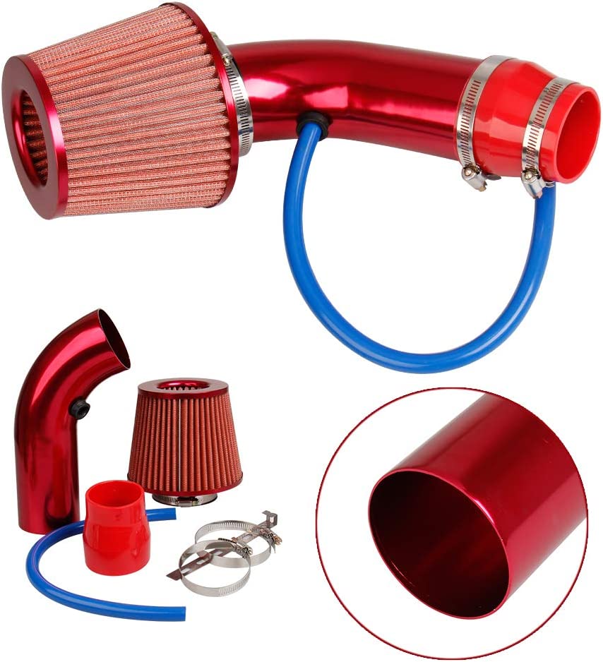 High Flow 3 Inch Cold Air Intake, Red