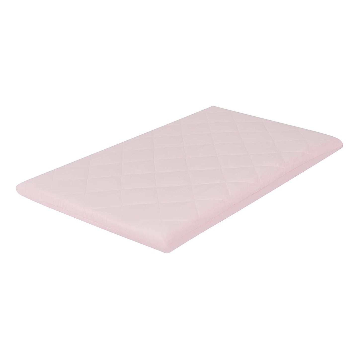 Fitted Microfiber Crib Sheet, Pink Quilted