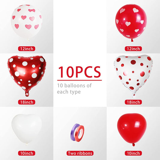 60 Pieces Valentine's Day Balloon Decorations