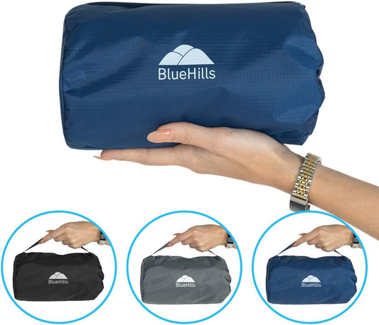 Ultra-compact travel blanket, portable sheet, blue C203-2PK-Navy